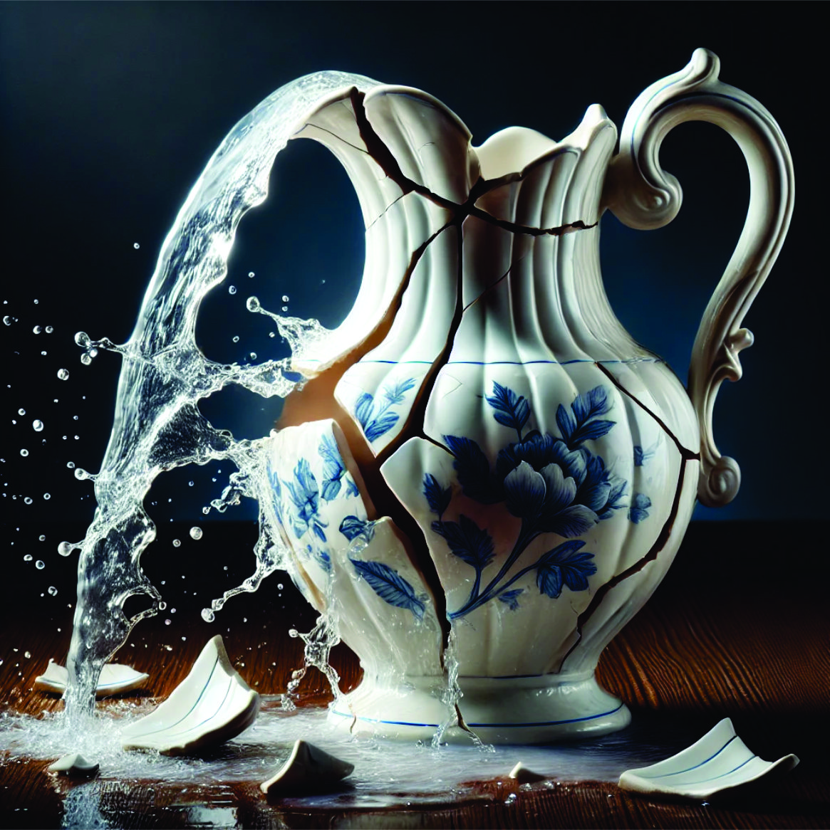 pitcherbrokenvesselpouring